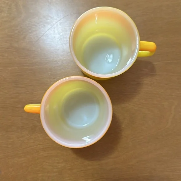 Pair of vintage anchor hocking fire king mugs - Picture 6 of 6